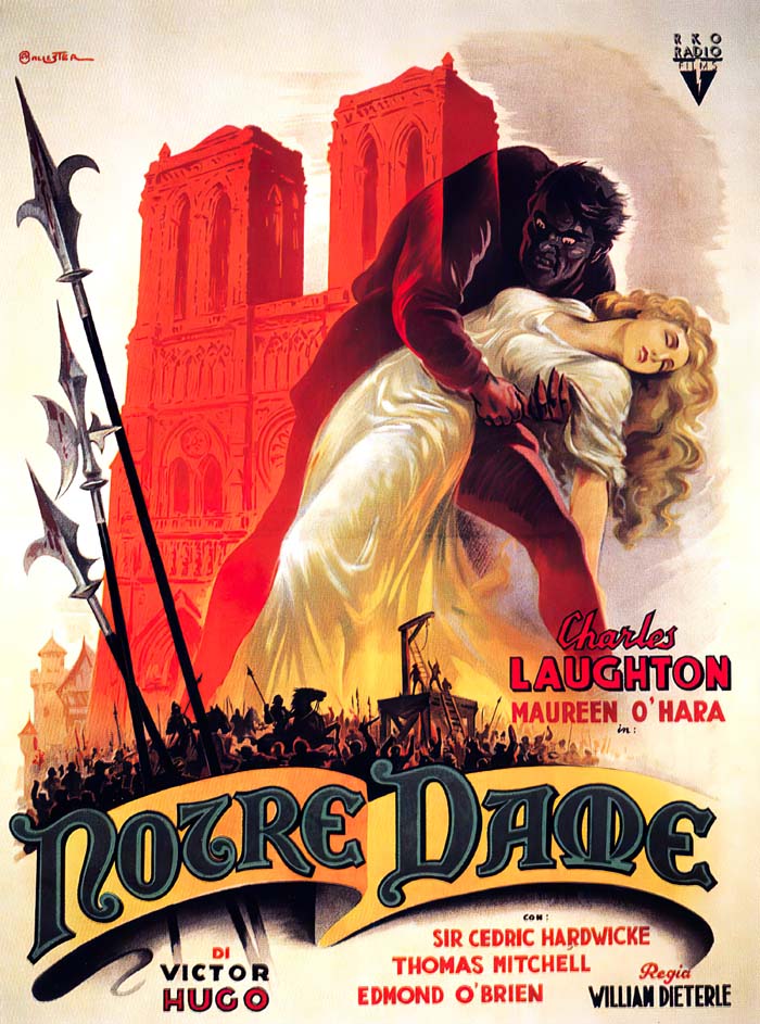 The Hunchback of Notre Dame (1939) vintage movie poster